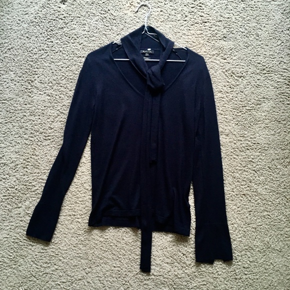 Sweater with bow detail on the neck MASSIMO DUTTI - Picture 2 of 5